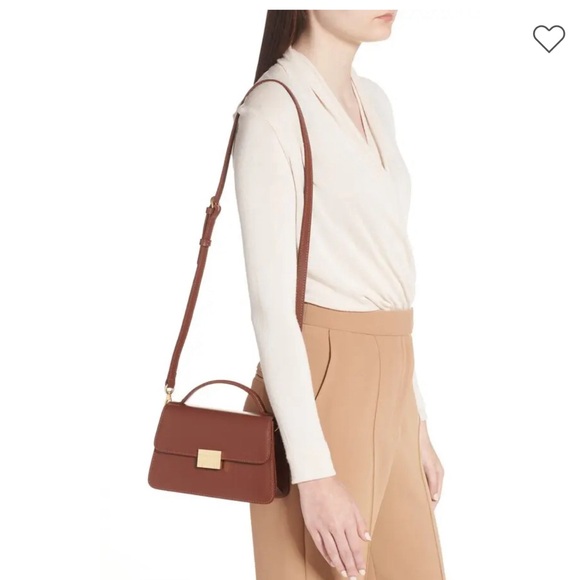 FRAME Les signature small top handle bag tobacco new - Picture 10 of 11